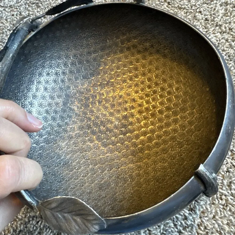 VINTAGE QUADRUPLE PLATE 3 FOOTED 1703 SILVERPLATE BOWL, HARTFORD SILVER CO.